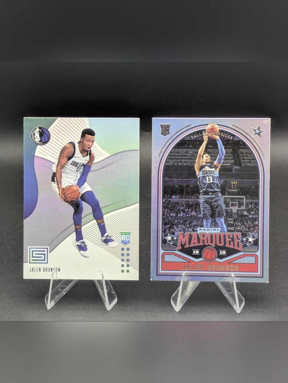 2018-19 Chronicles Marquee & Status Jalen Brunson Rookie RC #254 #123 Mavericks
